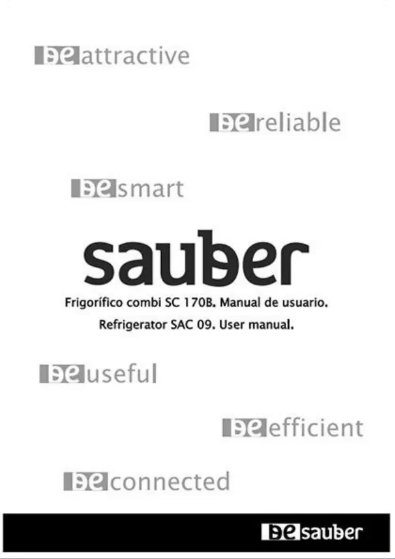 Page 1 de la notice Manuel utilisateur Sauber SC170B