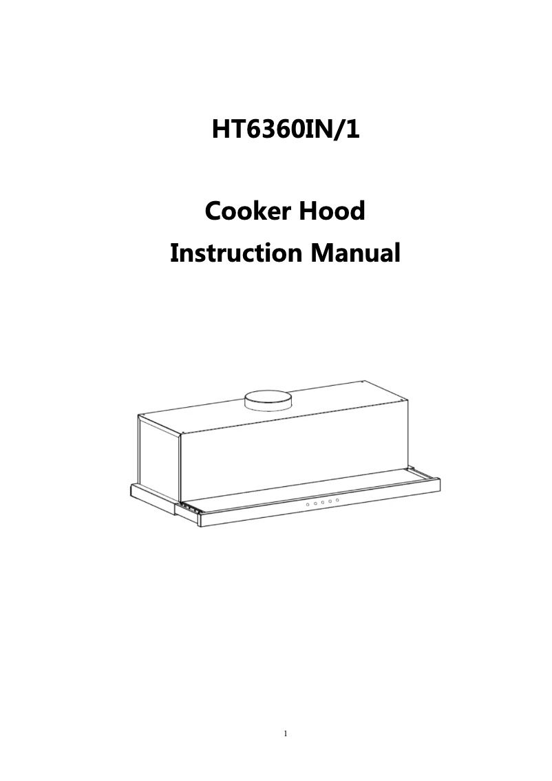 Page 1 de la notice Manuel utilisateur Hoover HT6360IN