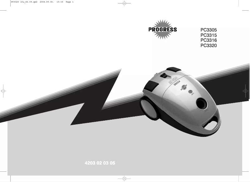 Page 1 de la notice Manuel utilisateur Progress PC3316