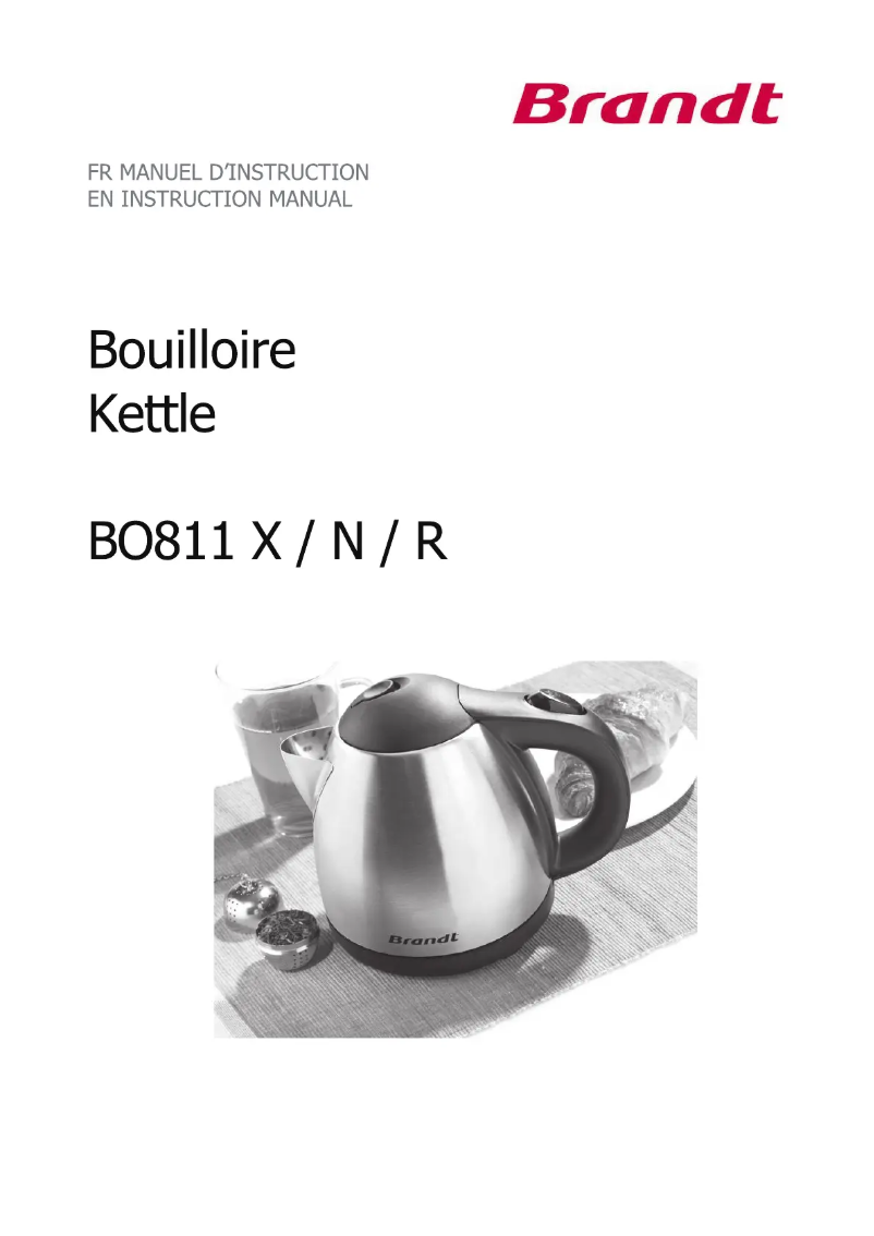 Page 1 de la notice Manuel utilisateur Brandt BO811R