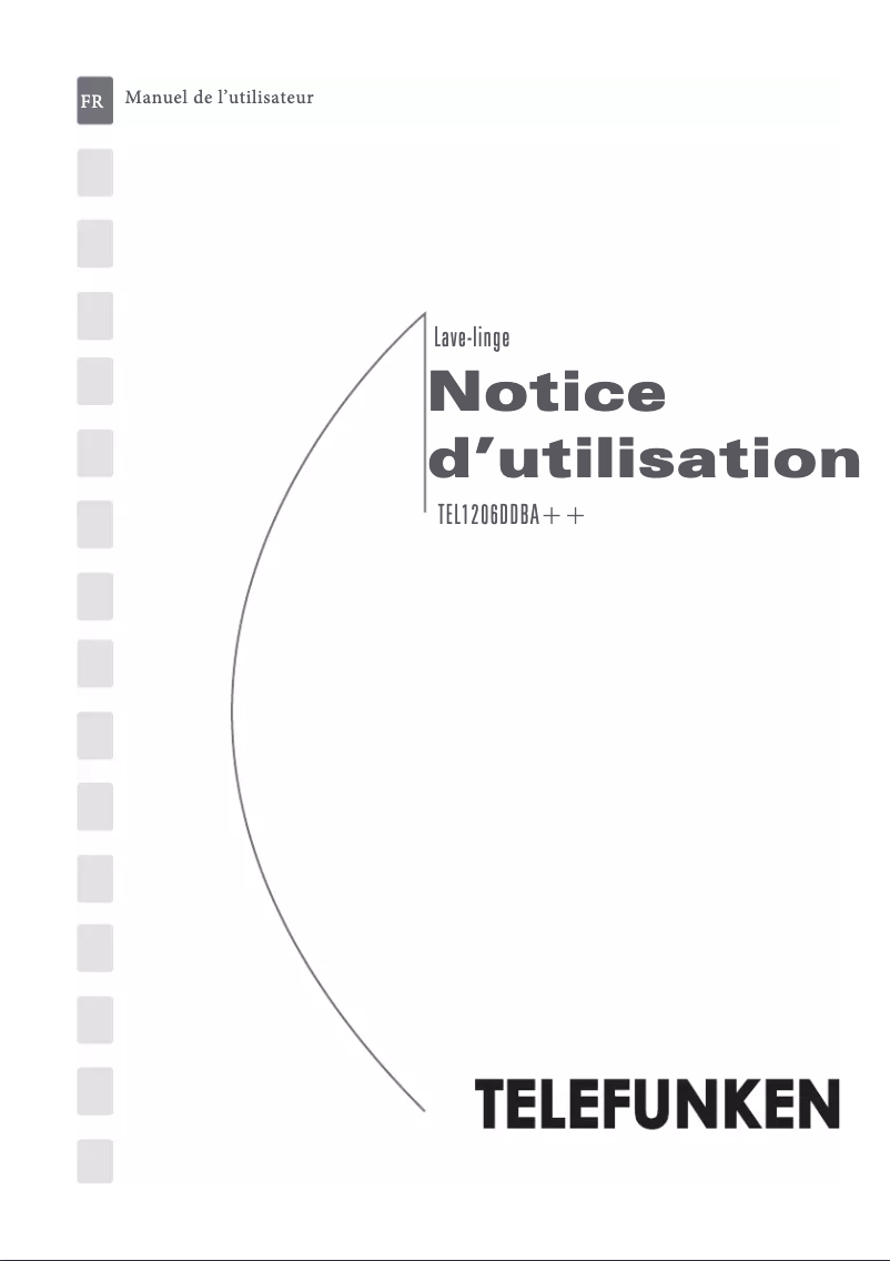 Page 1 de la notice Manuel utilisateur Telefunken TEL1206DDBA++