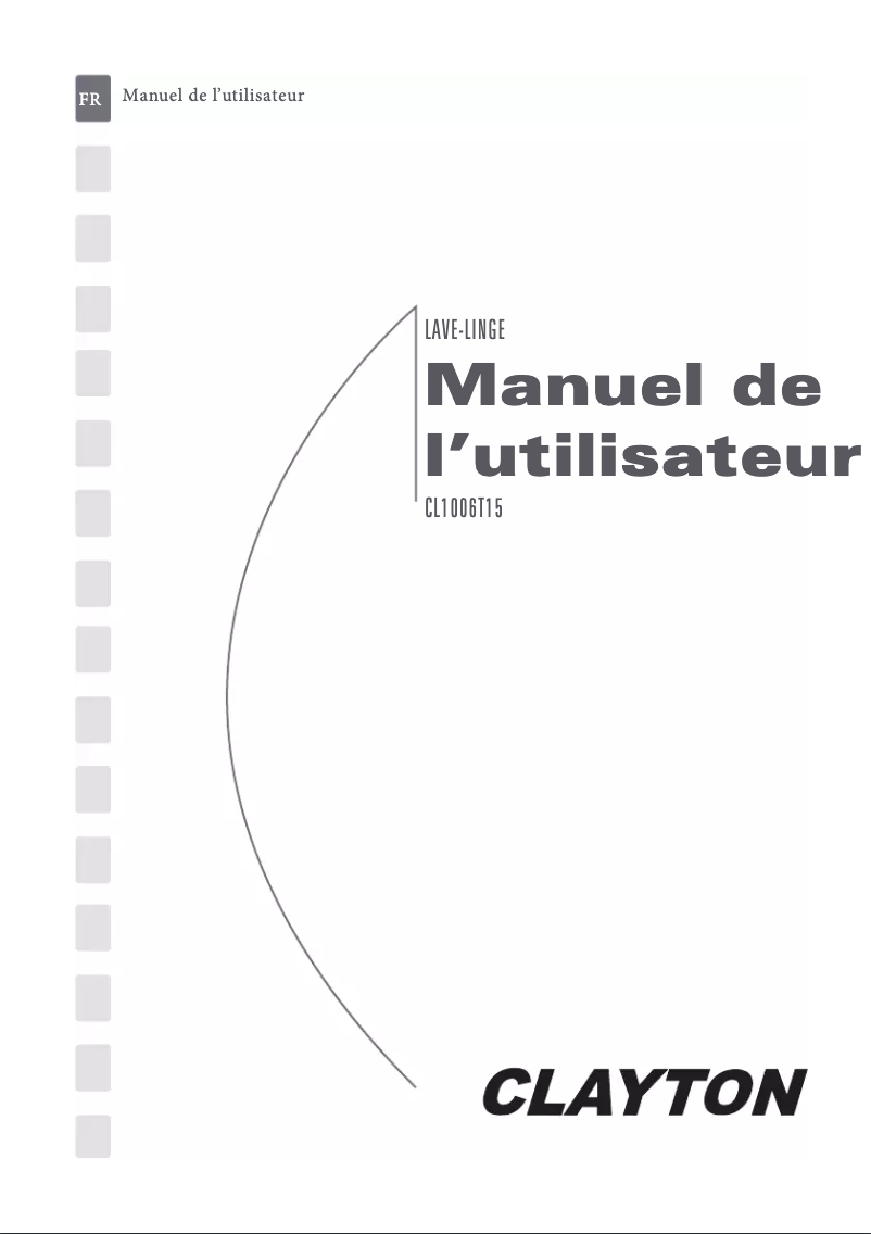 Image de la première page du manuel de l'appareil CL1006T15