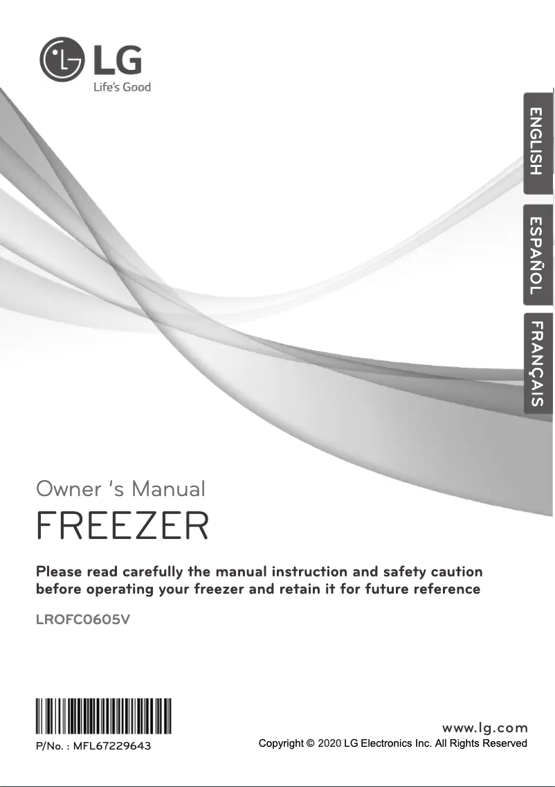 Page n°1 - Manuel utilisateur LG LROFC0605V