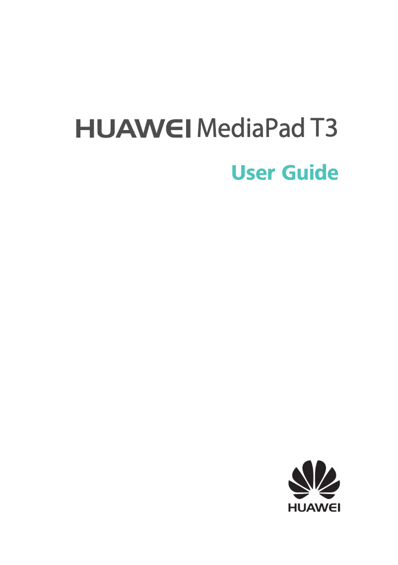 Image de la première page du manuel de l'appareil MediaPad T3 8.0
