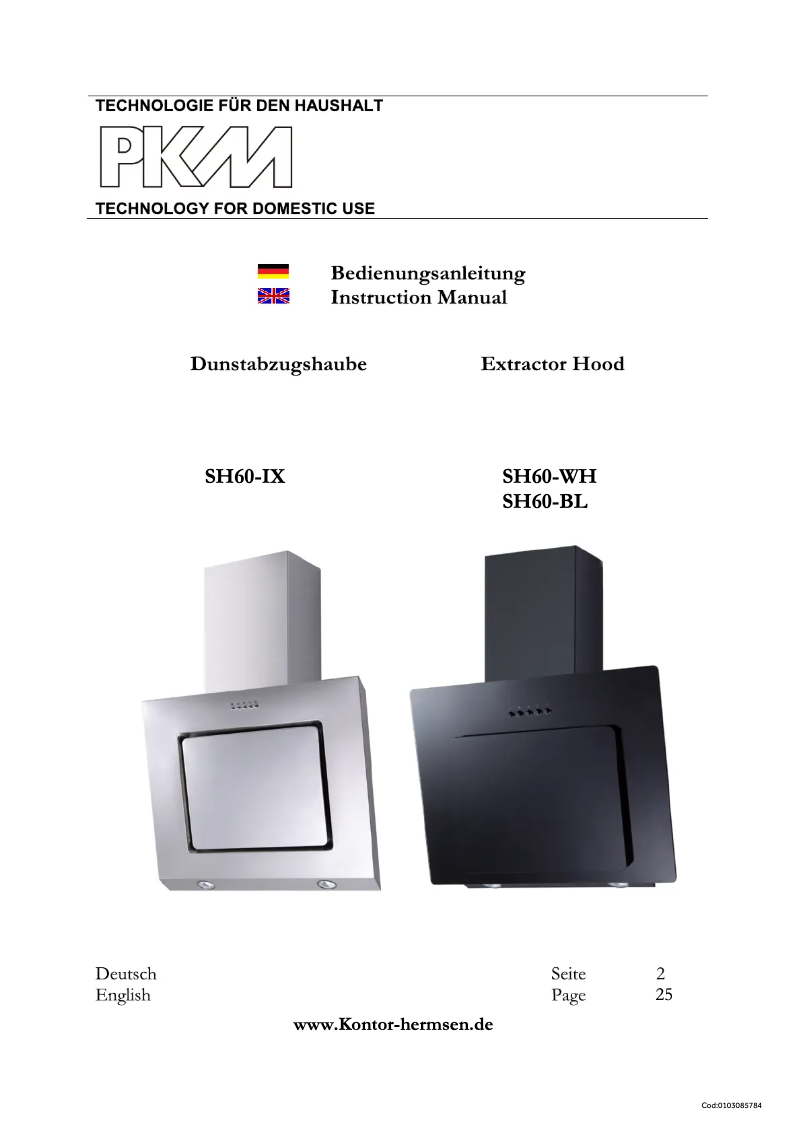 Image de la première page du manuel de l'appareil SH60-IX