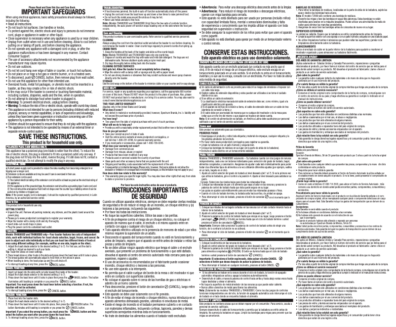 Page 1 de la notice Manuel utilisateur Black & Decker TR4900SBD