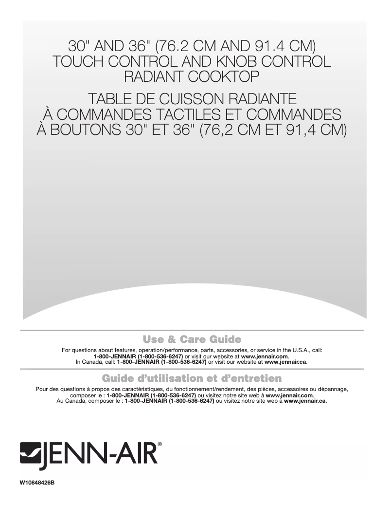 Page n°1 - Manuel utilisateur JennAir JED3430GB