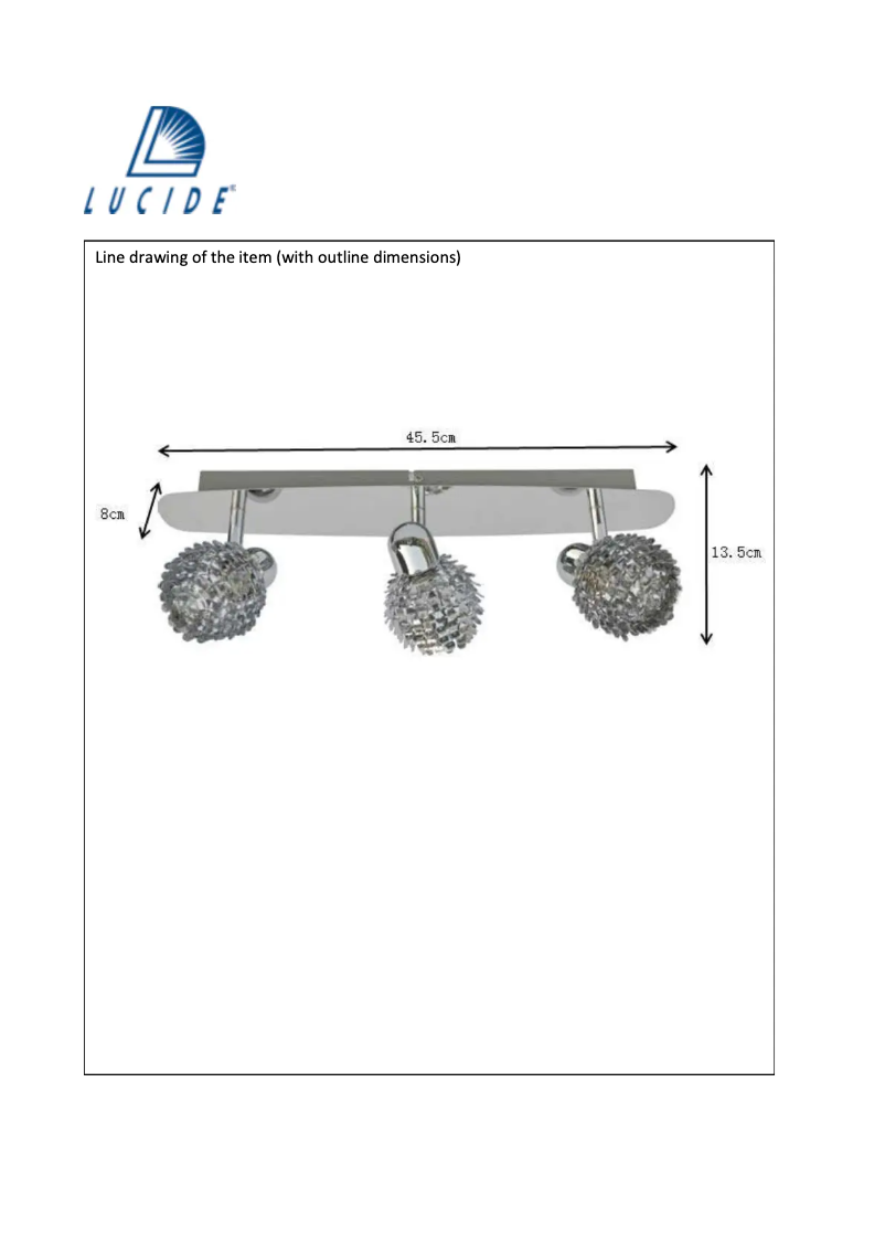 Page 1 de la notice Manuel utilisateur Lucide KYRA