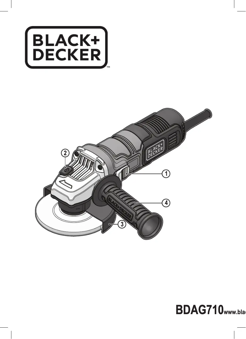 Página 1 del manual Manual de usuario Black & Decker BDAG710