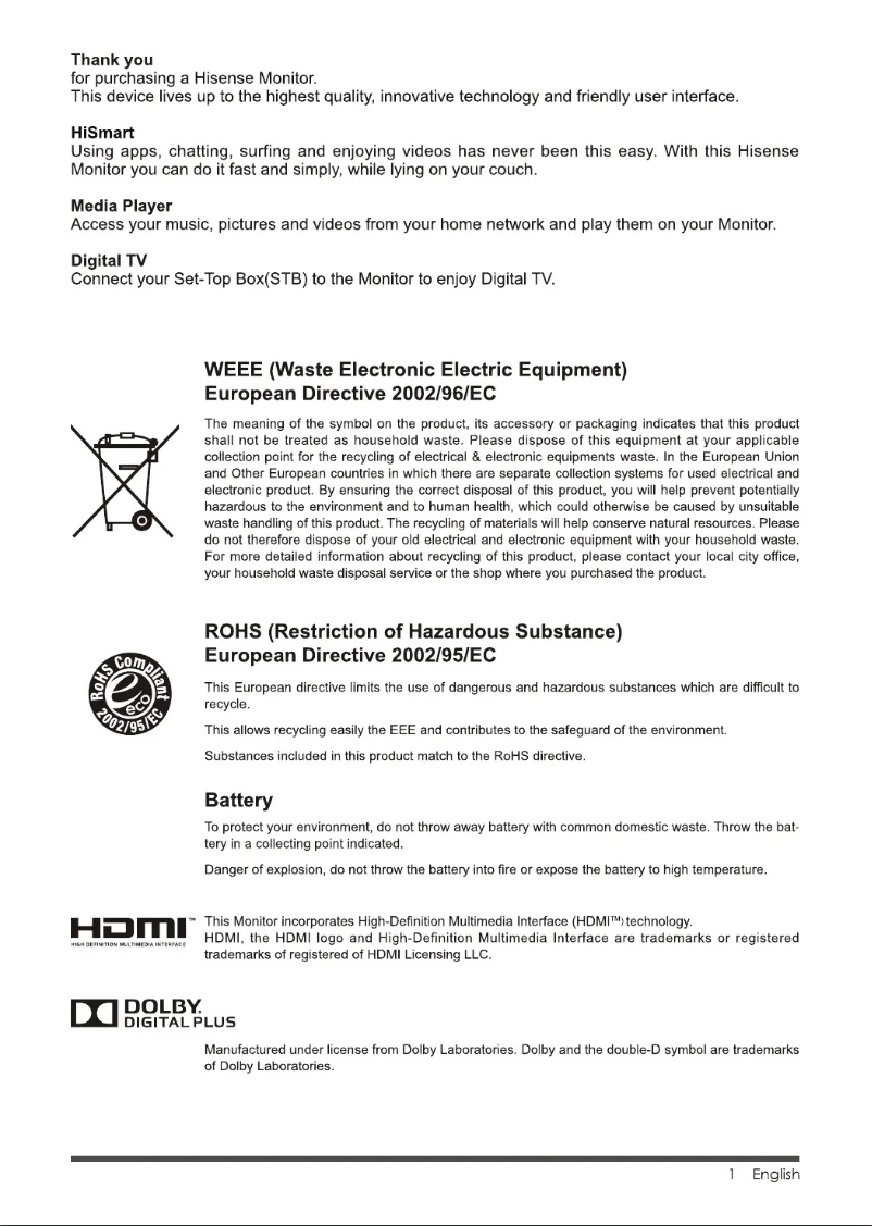 Image de la première page du manuel de l'appareil LTDN65K680M3D