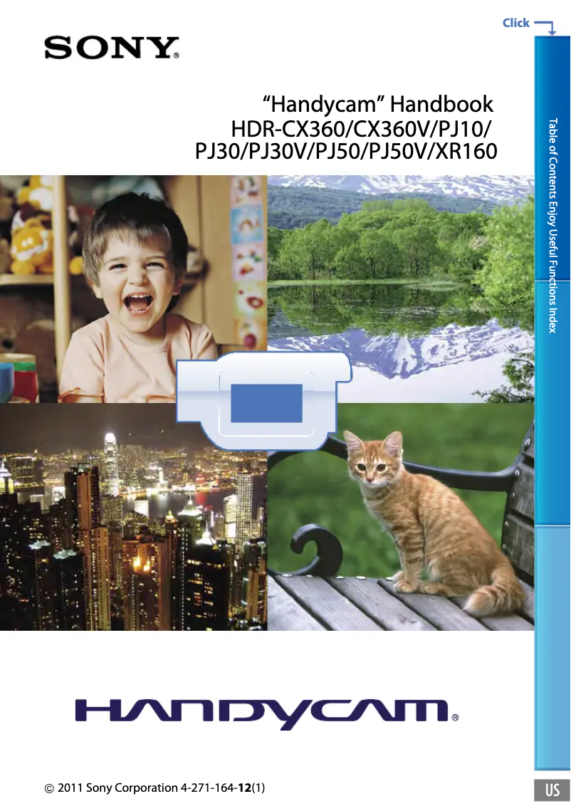 Page 1 de la notice Manuel utilisateur Sony HDR-PJ50