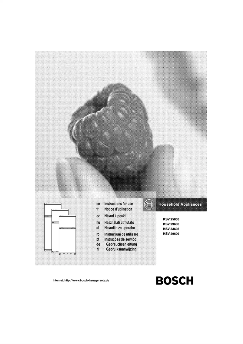Page 1 of the manual User Manual Bosch KSV25603
