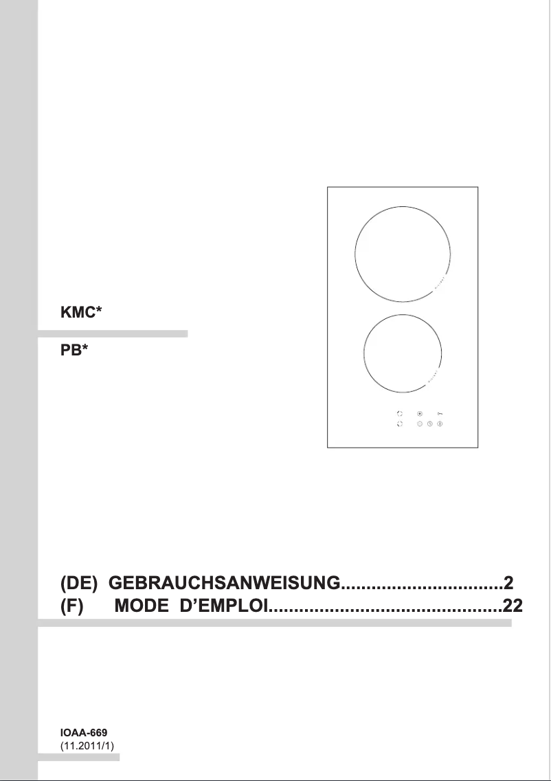 Image de la première page du manuel de l'appareil KMC 13281 C