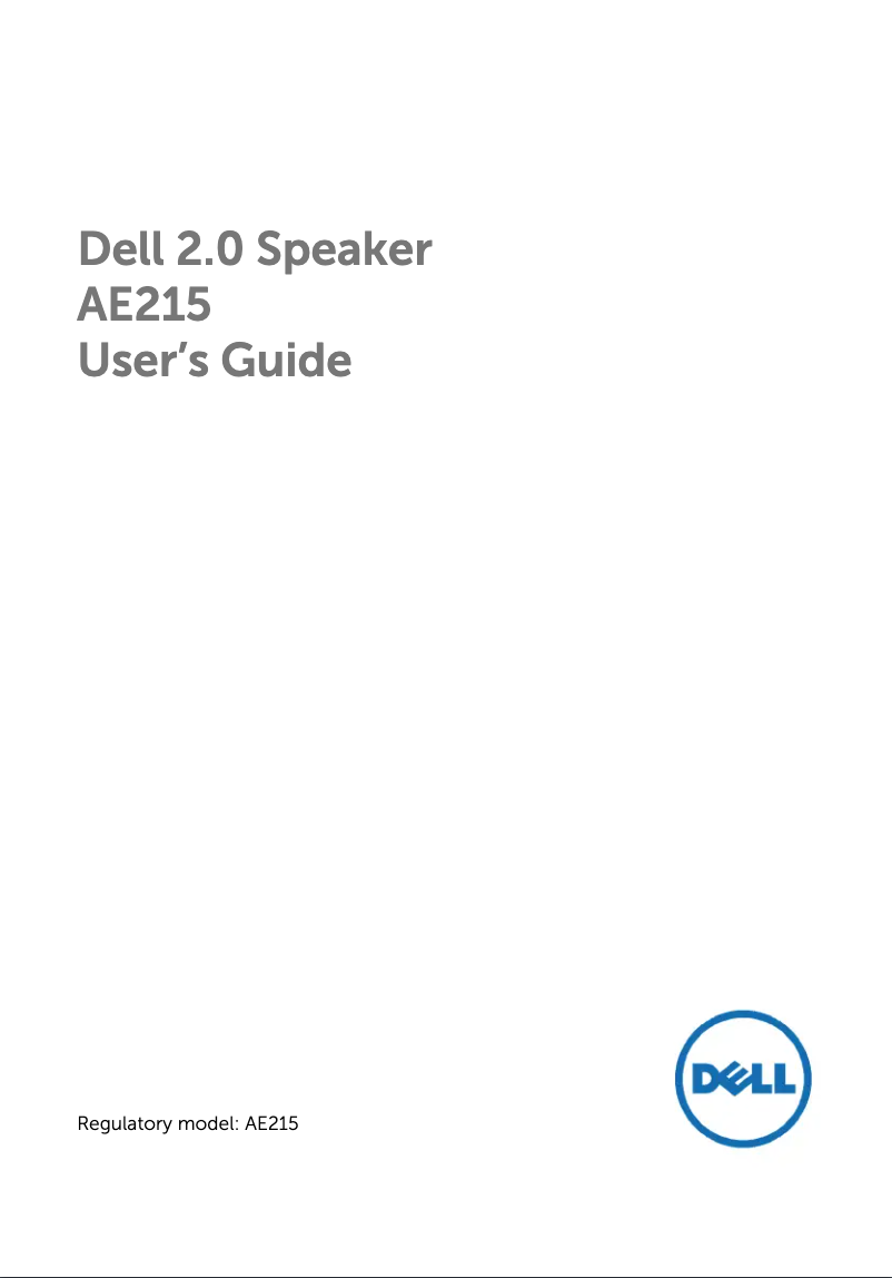 Page n°1 - Manuel utilisateur Dell AE215