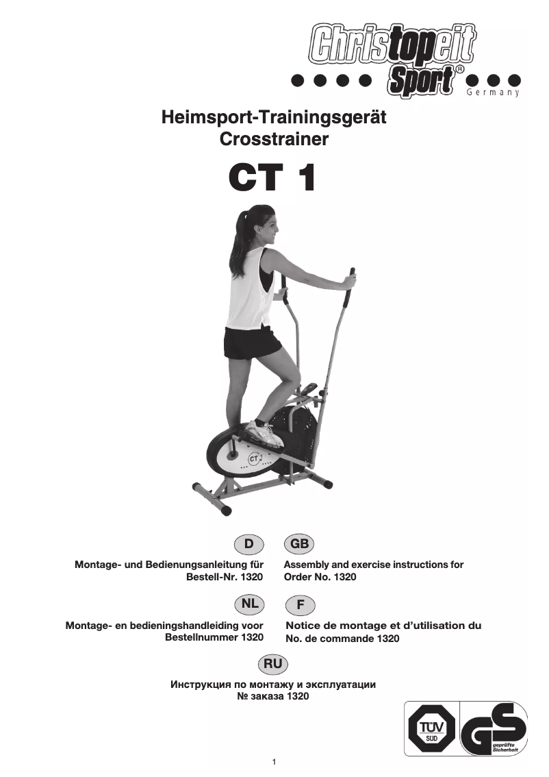 Page n°1 - Manuel utilisateur Christopeit CT 1