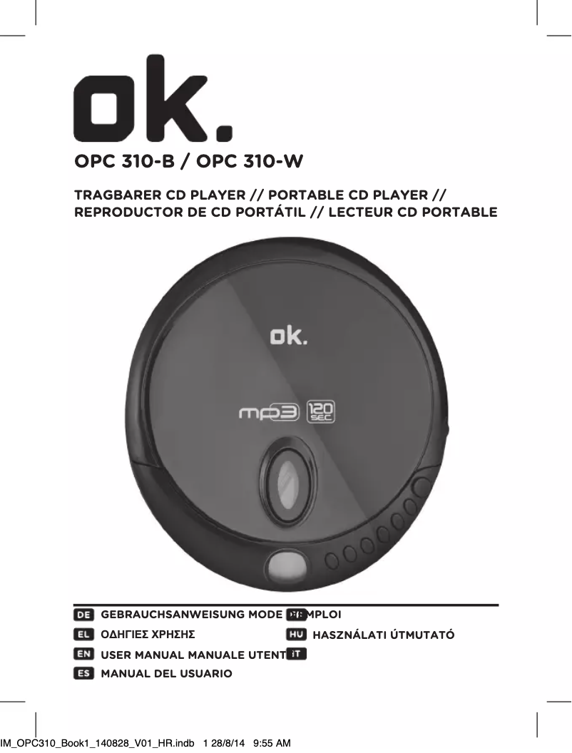 Page 1 de la notice Manuel utilisateur OK OPC 310-B