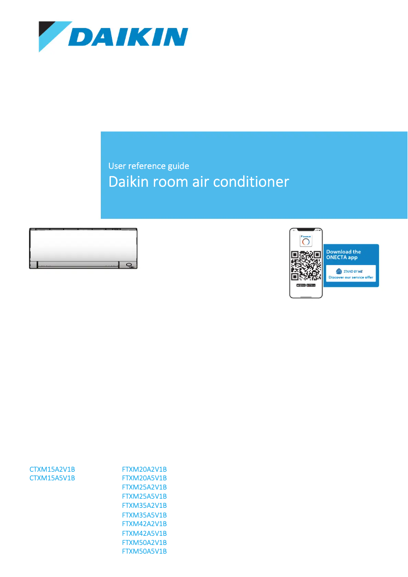 Page n°1 - Manuel utilisateur Daikin CTXM15A5V1B