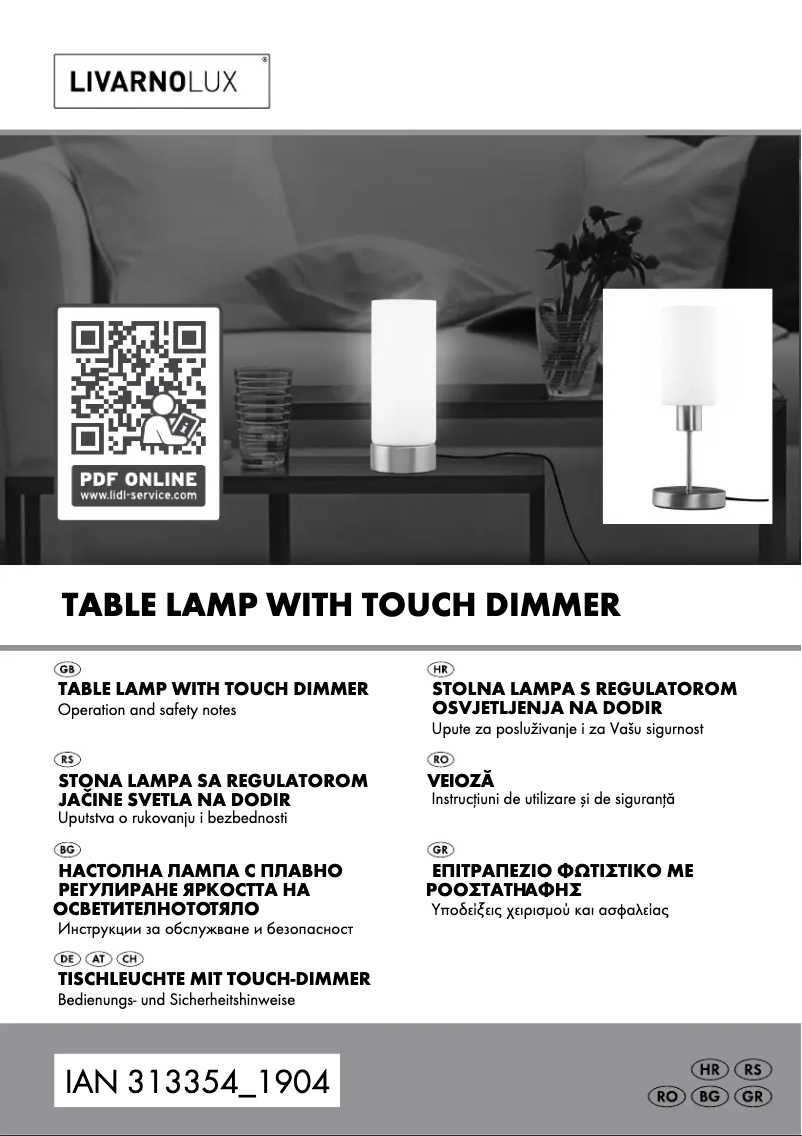 Page n°1 - Manuel utilisateur Livarno Lux IAN 313354