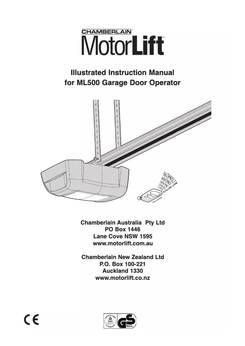 Imagen de la primera página del manual del dispositivo ML500