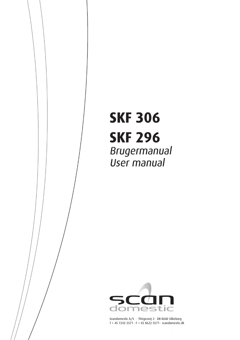 Image de la première page du manuel de l'appareil SKF306A++