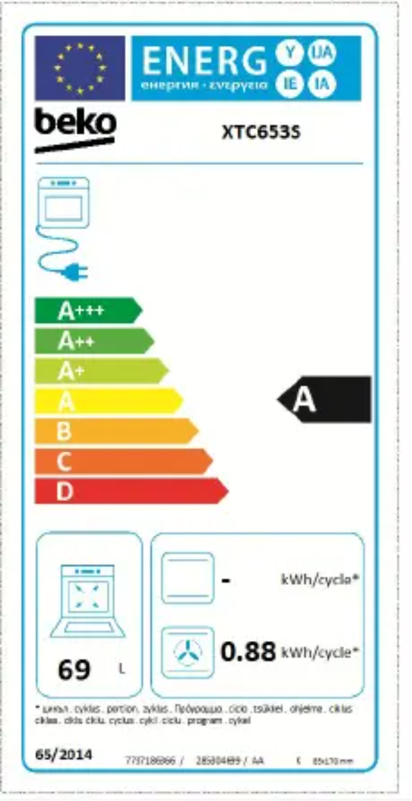 Page 1 de la notice Manuel utilisateur Beko XTC653