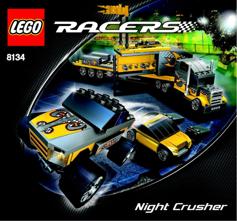 Page 1 de la notice Manuel utilisateur Lego Racers 8134