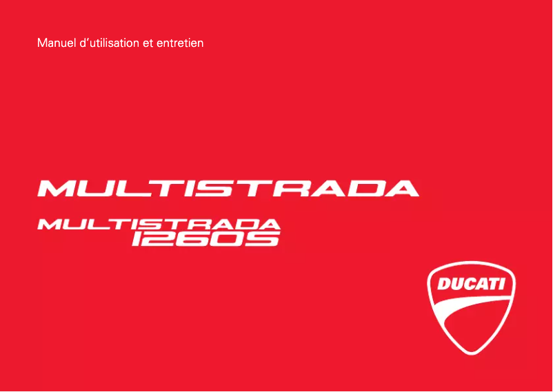 Page 1 de la notice Manuel utilisateur Ducati Multistrada 1260 S (2018)