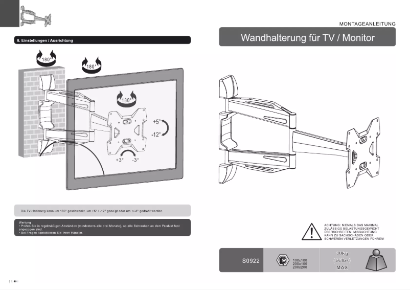 Page n°1 - Manuel utilisateur Ricoo S0922