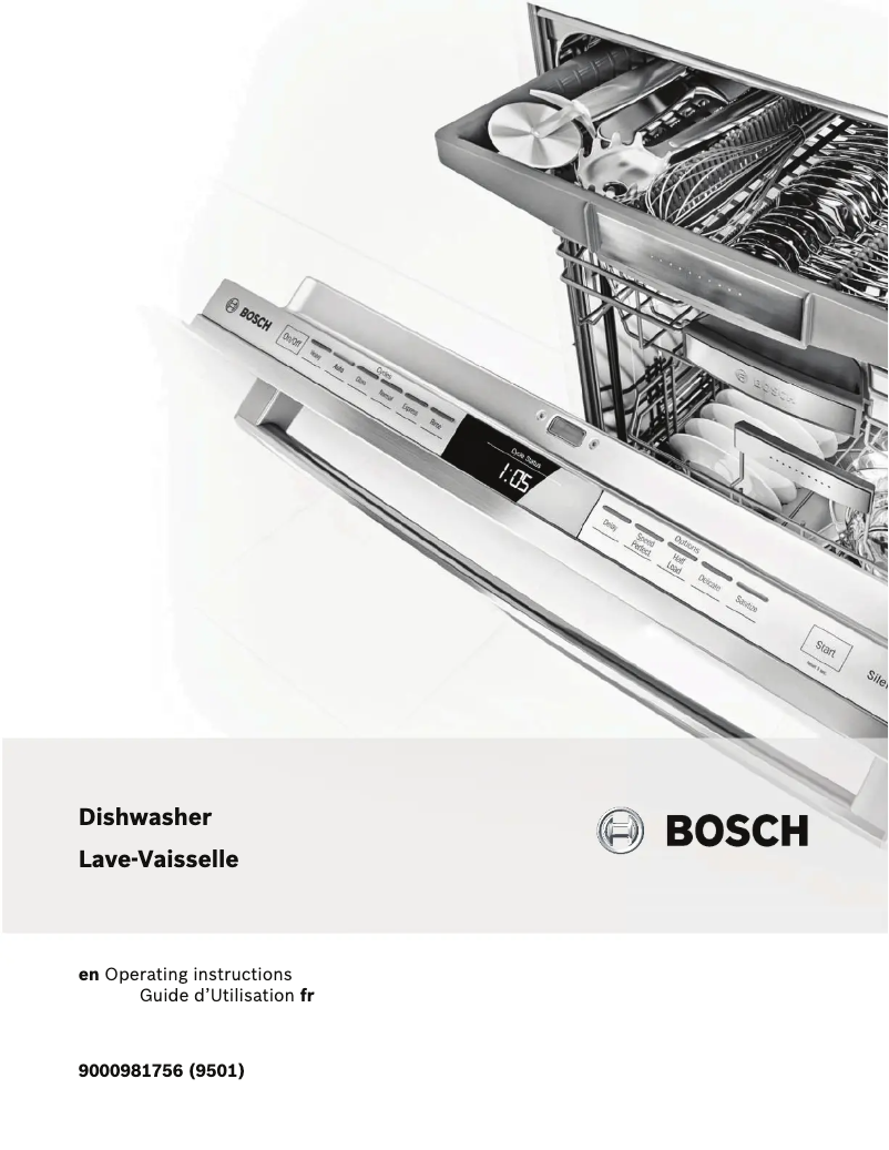 Page 1 de la notice Mode d'emploi Bosch SPV68U53UC