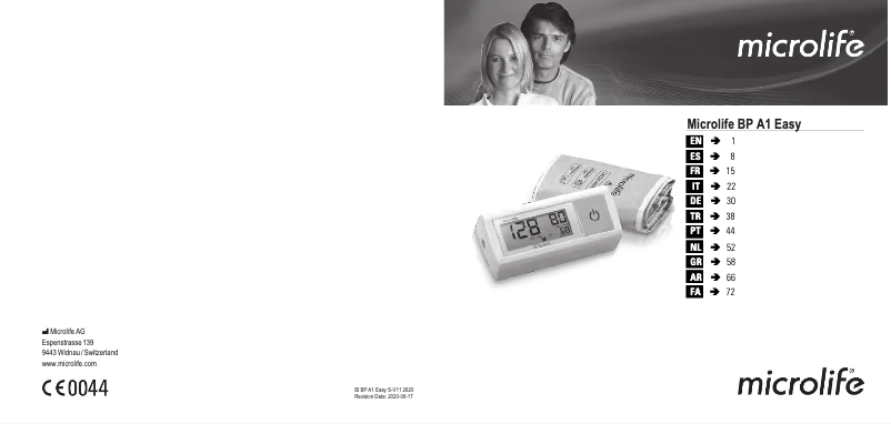 Image de la première page du manuel de l'appareil BP A1 Easy