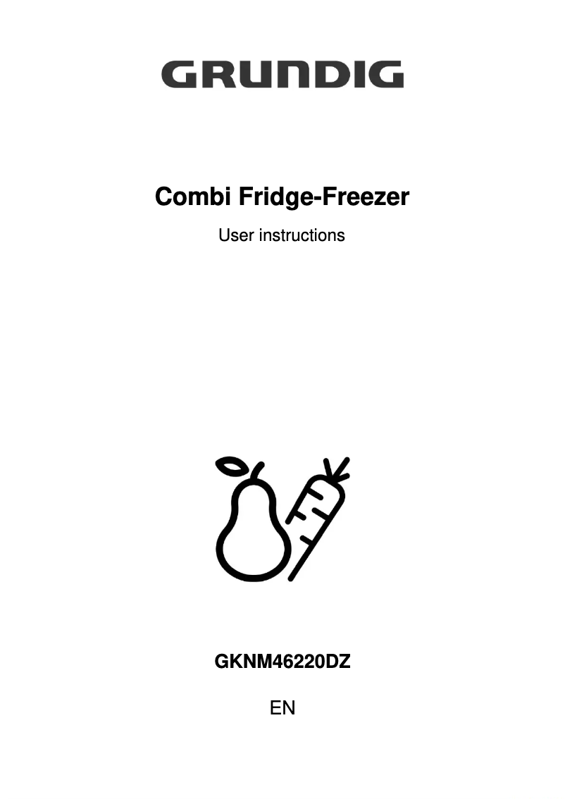 Página 1 del manual Manual de usuario Grundig GKNM46220D