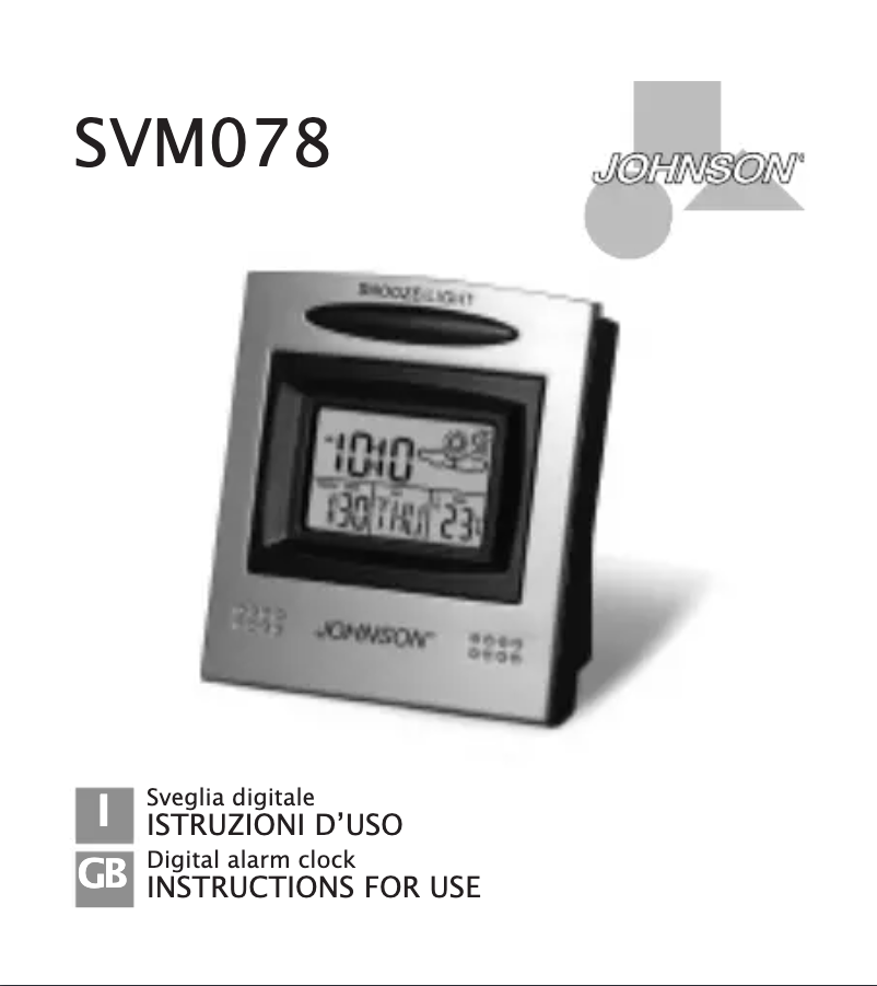 Image de la première page du manuel de l'appareil SVM078