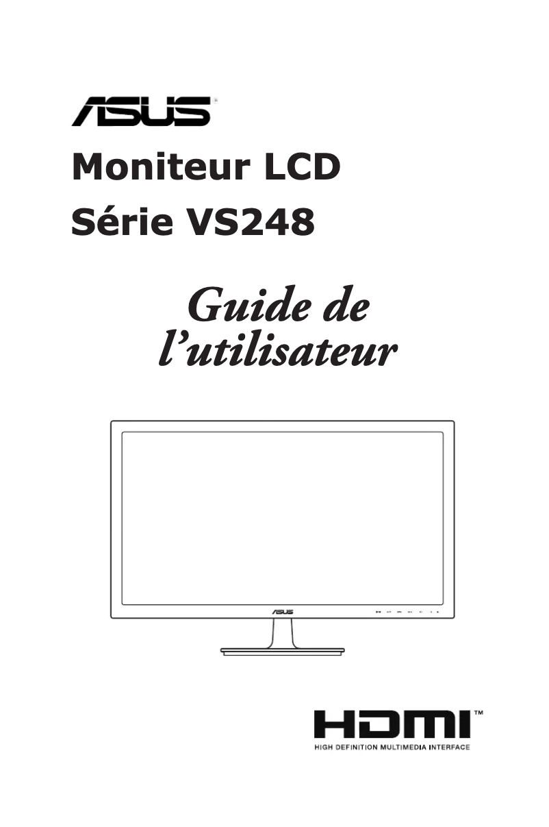 Page n°1 - Manuel utilisateur Asus VS248H