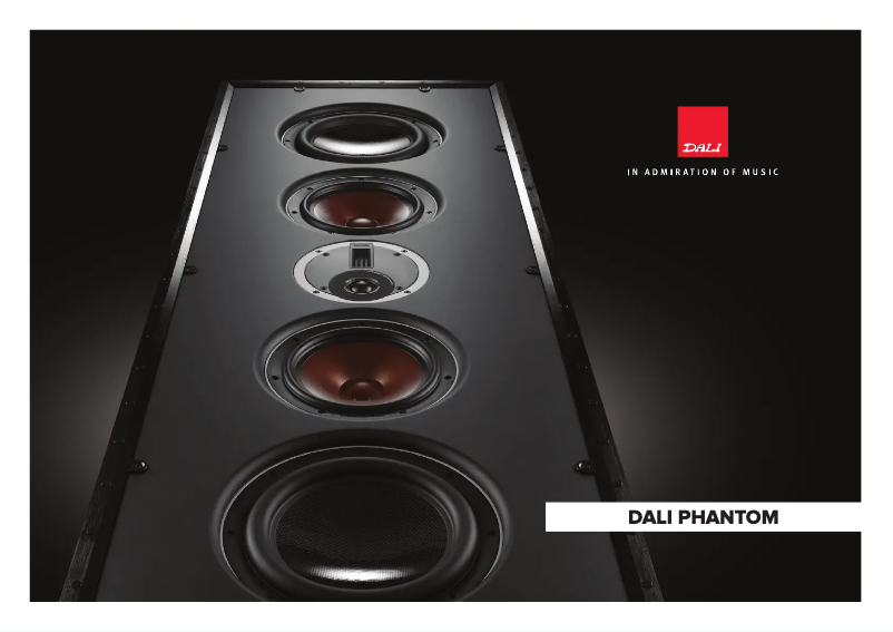 Página 1 del manual Folleto Dali Phantom E-50