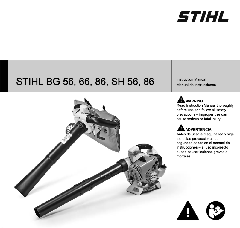 Page 1 de la notice Manuel utilisateur Stihl SH 86