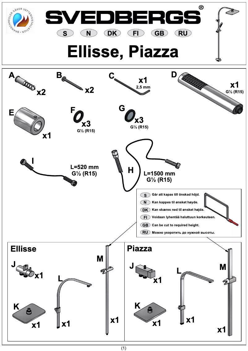 Image de la première page du manuel de l'appareil Ellisse
