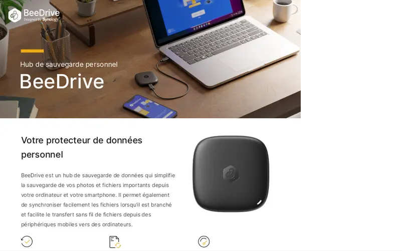 Page n°1 - Fiche technique Synology BeeDrive BDS70-1T