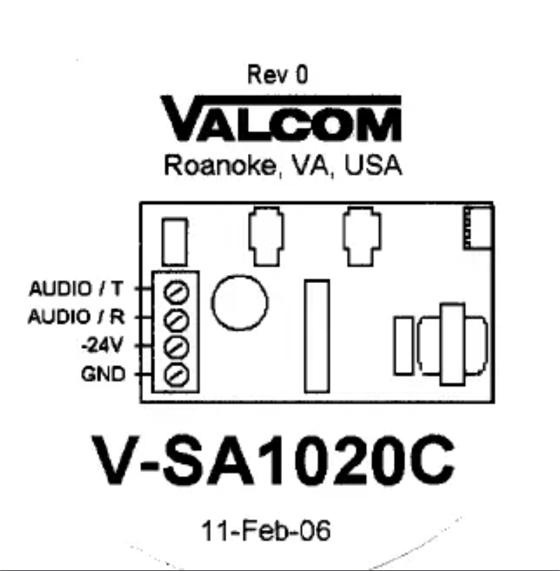 Image de la première page du manuel de l'appareil VSA-1020C