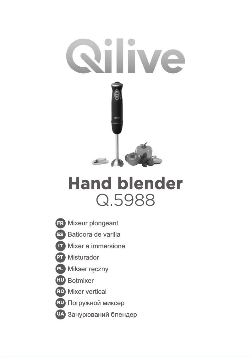 Page n°1 - Manuel utilisateur Qilive Q.5988