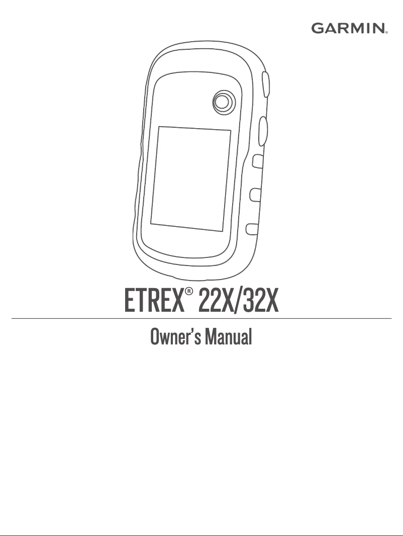 Image de la première page du manuel de l'appareil eTrex 22x