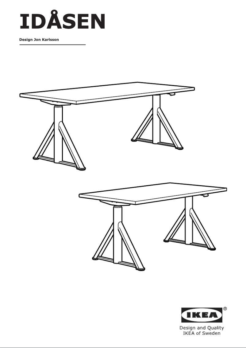 Image de la première page du manuel de l'appareil IDÅSEN