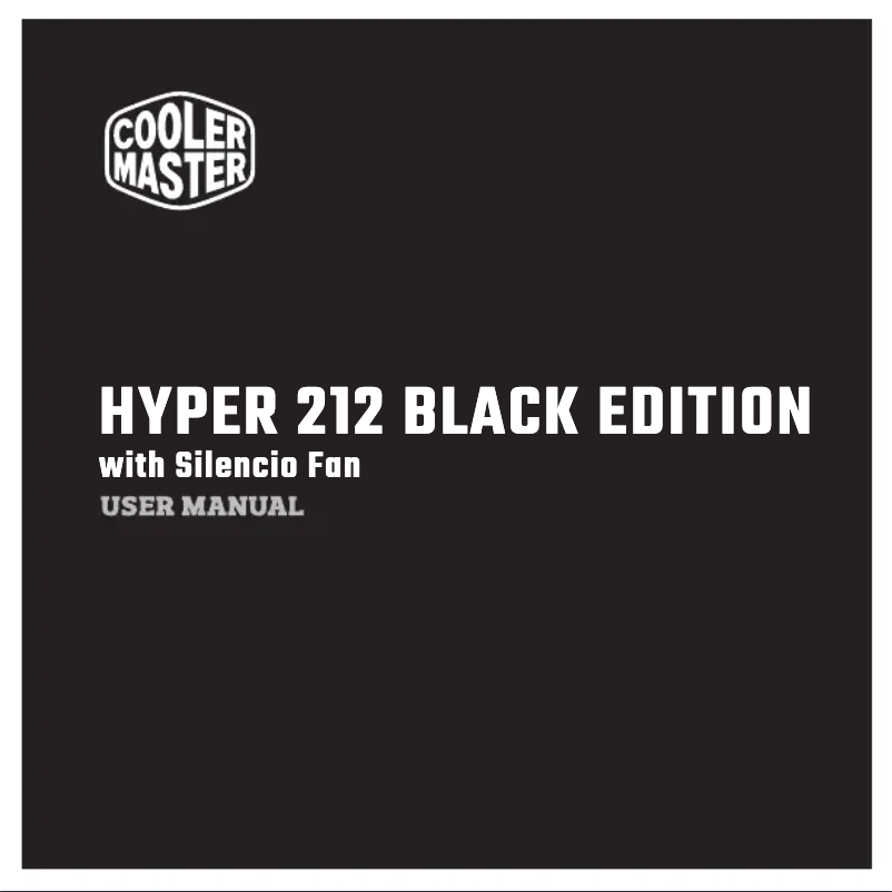 Page 1 de la notice Manuel utilisateur Cooler Master Hyper 212