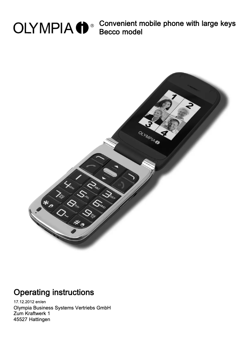 Image de la première page du manuel de l'appareil Becco