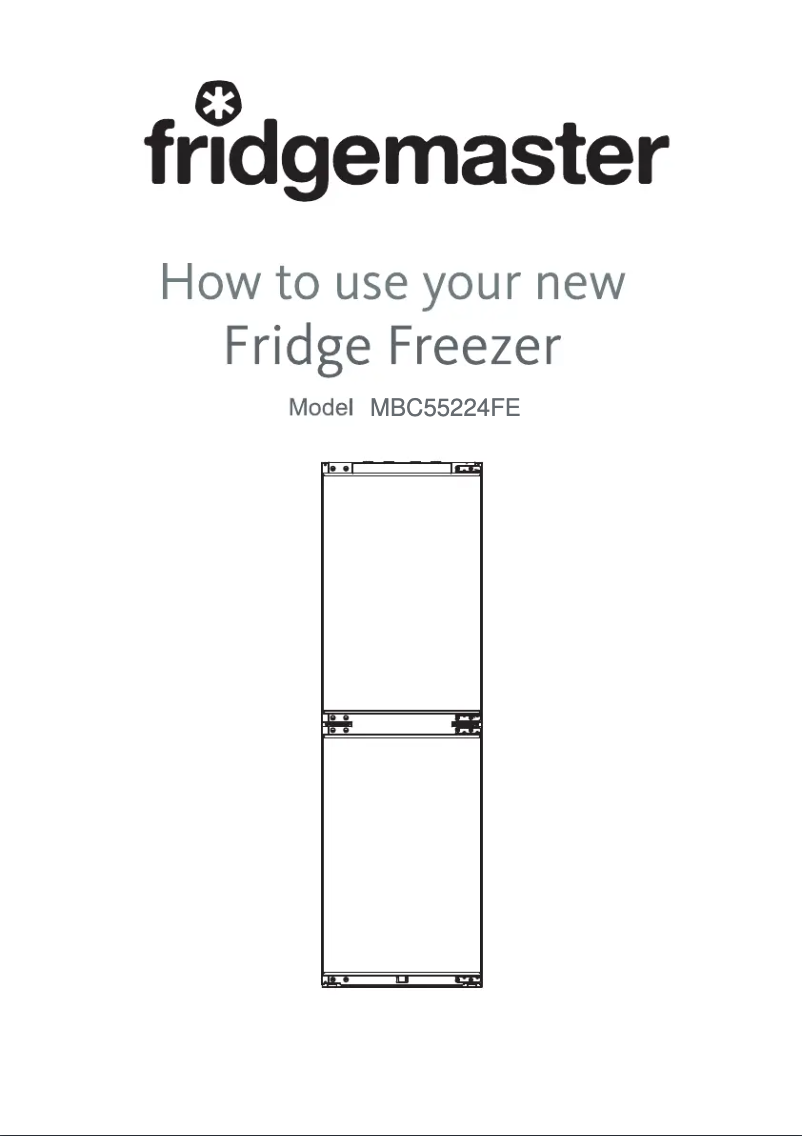 Page n°1 - Manuel utilisateur Fridgemaster MBC55224FE