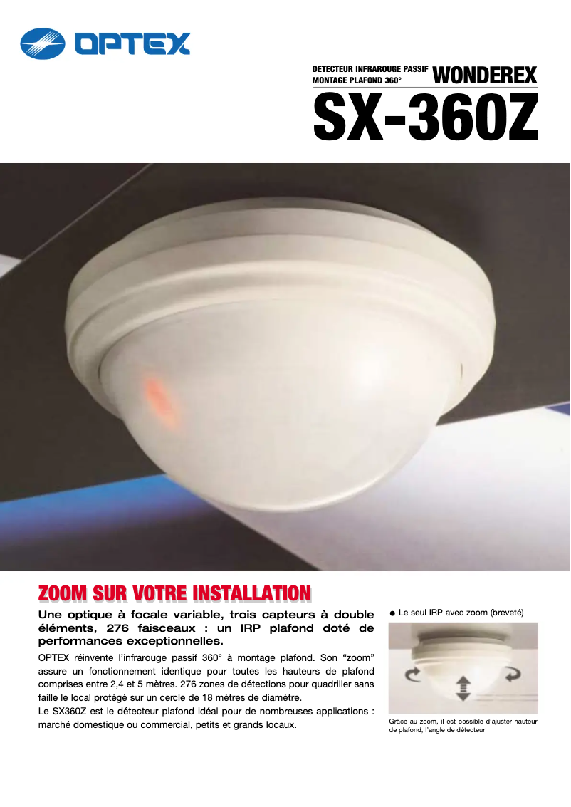 Image de la première page du manuel de l'appareil SX-360Z