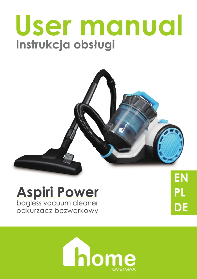 Page n°1 - Manuel utilisateur Overmax Aspiri Power
