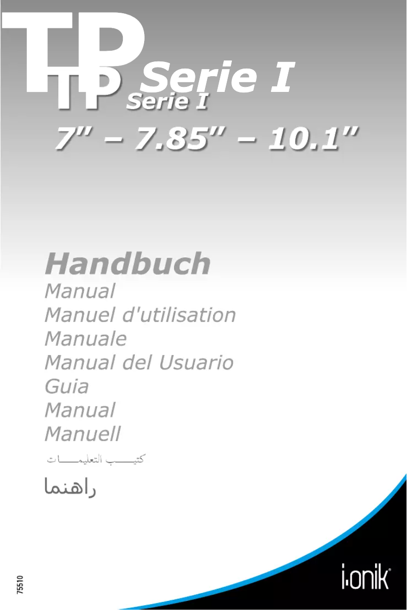 Page 1 de la notice Manuel utilisateur i-onik TP1 10.1