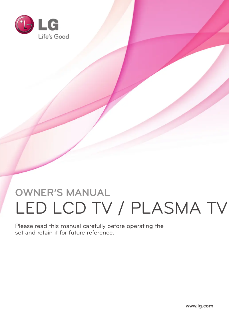 Page n°1 - Manuel utilisateur LG 55LV550Y