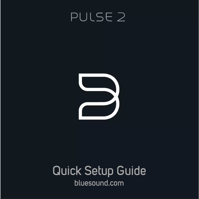 Page 1 de la notice Manuel utilisateur Bluesound Pulse 2