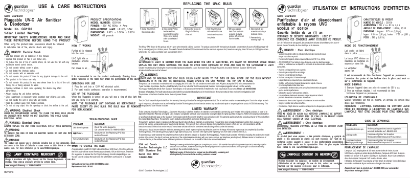 Image de la première page du manuel de l'appareil GG1100